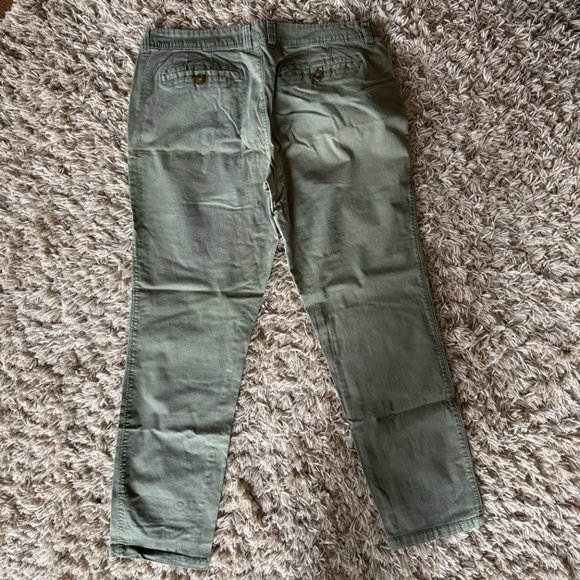 EUC Old Navy Olive Slim Boyfriend Chino Sz 12T - Picture 5 of 6